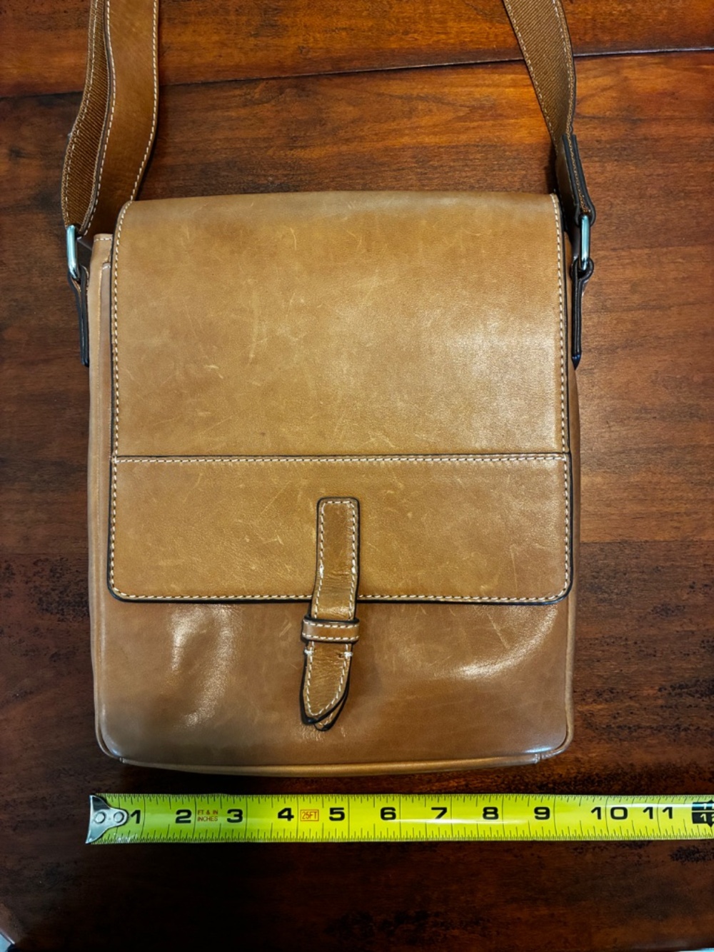 Leather Shoulder Handbag - Picture 7 of 10